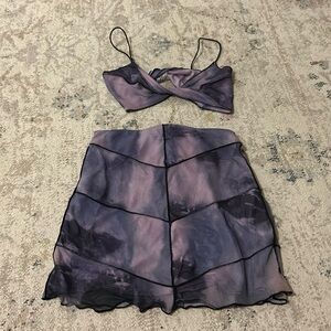 Bra top and matching skirt - princess polly
